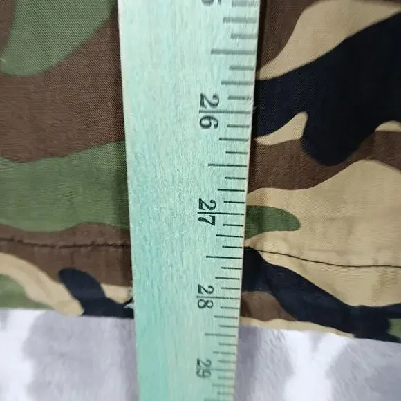 Gap Jacket Youth 2XL Green Camo Anorak Hooded 1/4 Zip Pockets Military Teen - Picture 6 of 14